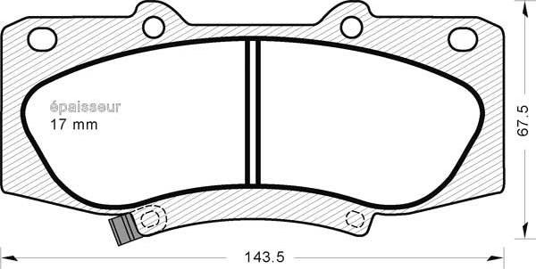 MGA 1219 - Kit de plaquettes de frein, frein à disque cwaw.fr