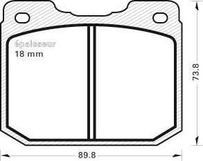 MGA 121 - Kit de plaquettes de frein, frein à disque cwaw.fr