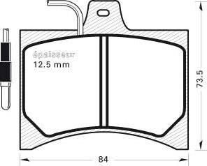 MGA 123 - Kit de plaquettes de frein, frein à disque cwaw.fr