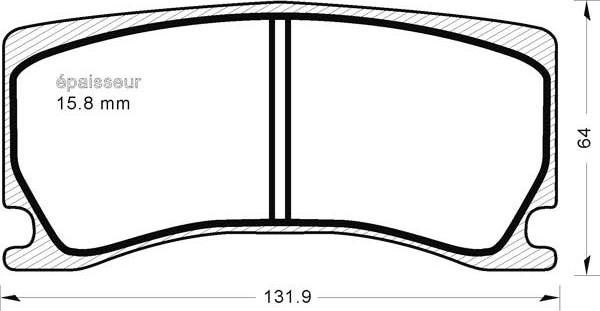 MGA 1221 - Kit de plaquettes de frein, frein à disque cwaw.fr