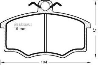 MGA 175 - Kit de plaquettes de frein, frein à disque cwaw.fr