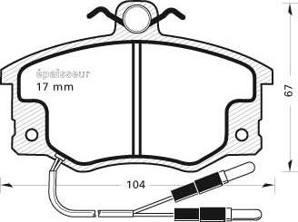 MGA 176 - Kit de plaquettes de frein, frein à disque cwaw.fr