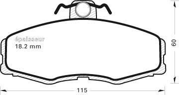 MGA 171 - Kit de plaquettes de frein, frein à disque cwaw.fr