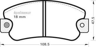 MGA 178 - Kit de plaquettes de frein, frein à disque cwaw.fr