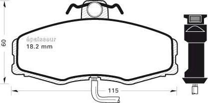 MGA 172 - Kit de plaquettes de frein, frein à disque cwaw.fr