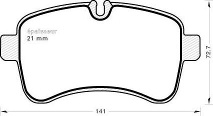 Equal Quality PF1135 - Kit de plaquettes de frein, frein à disque cwaw.fr