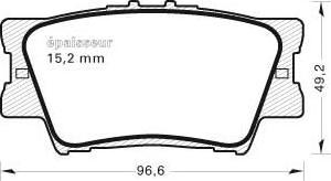 MGA 846 - Kit de plaquettes de frein, frein à disque cwaw.fr