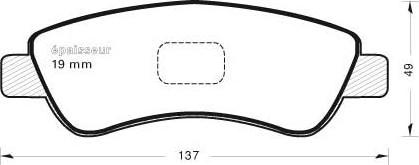 MGA 843 - Kit de plaquettes de frein, frein à disque cwaw.fr