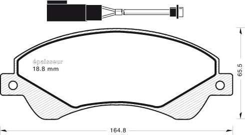 HELLA T1641 - Kit de plaquettes de frein, frein à disque cwaw.fr