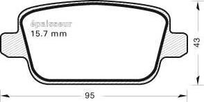 MGA 865 - Kit de plaquettes de frein, frein à disque cwaw.fr