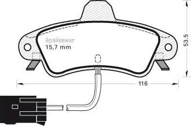 Spidan 32982 - Kit de plaquettes de frein, frein à disque cwaw.fr