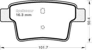 MGA 802 - Kit de plaquettes de frein, frein à disque cwaw.fr