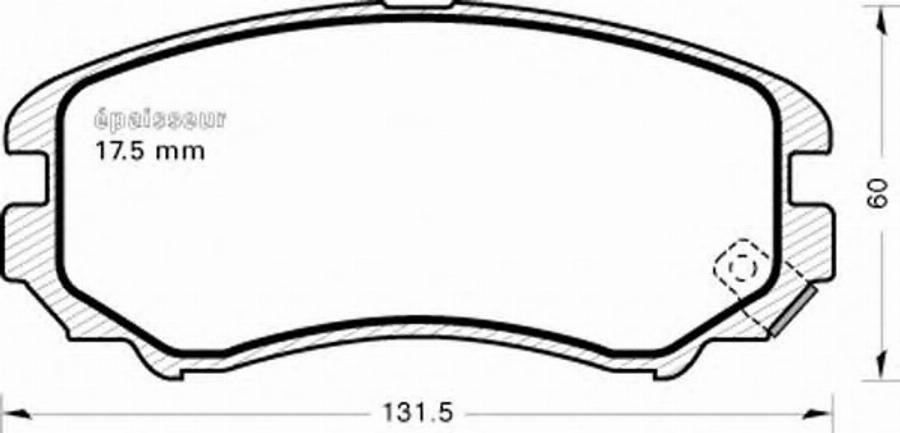 MGA 819 - Kit de plaquettes de frein, frein à disque cwaw.fr