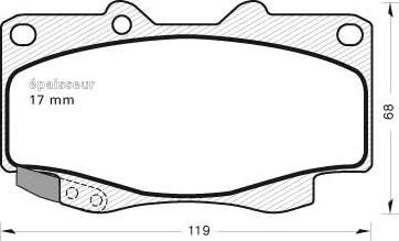 Spidan 32922 - Kit de plaquettes de frein, frein à disque cwaw.fr