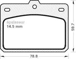 MGA 83 - Kit de plaquettes de frein, frein à disque cwaw.fr