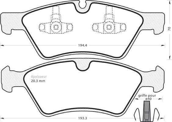 Valeo 604152 - Kit de plaquettes de frein, frein à disque cwaw.fr