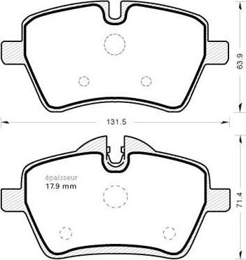 MGA 879 - Kit de plaquettes de frein, frein à disque cwaw.fr