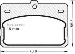 MGA 87 - Kit de plaquettes de frein, frein à disque cwaw.fr