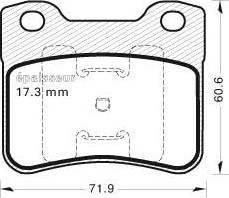 MGA 392 - Kit de plaquettes de frein, frein à disque cwaw.fr