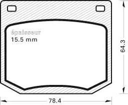 FTE 9001874 - Kit de plaquettes de frein, frein à disque cwaw.fr