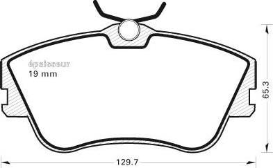 MGA 364 - Kit de plaquettes de frein, frein à disque cwaw.fr