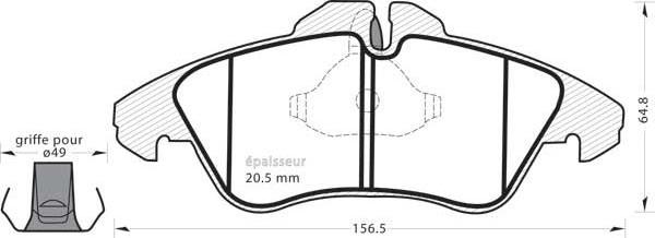 MGA 368 - Kit de plaquettes de frein, frein à disque cwaw.fr