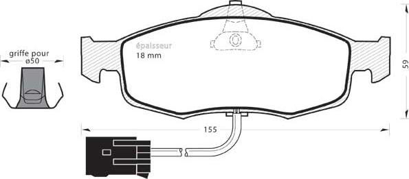 MGA 317 - Kit de plaquettes de frein, frein à disque cwaw.fr