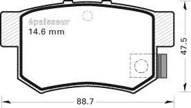 MGA 380 - Kit de plaquettes de frein, frein à disque cwaw.fr