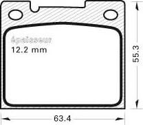 MGA 382 - Kit de plaquettes de frein, frein à disque cwaw.fr