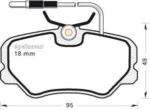 Valeo 670353 - Kit de plaquettes de frein, frein à disque cwaw.fr