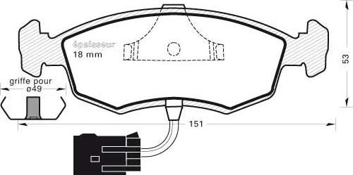 FTE BL1356A2 - Kit de plaquettes de frein, frein à disque cwaw.fr