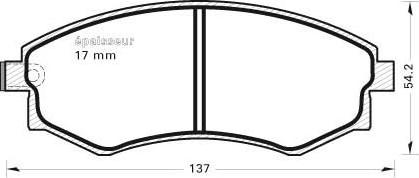 MGA 376 - Kit de plaquettes de frein, frein à disque cwaw.fr