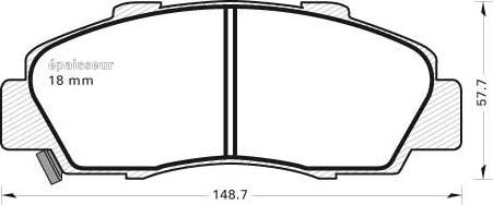 MGA 378 - Kit de plaquettes de frein, frein à disque cwaw.fr