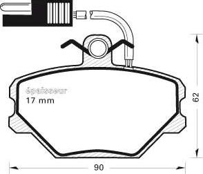 MGA 299 - Kit de plaquettes de frein, frein à disque cwaw.fr