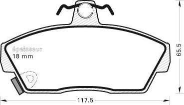 MGA 294 - Kit de plaquettes de frein, frein à disque cwaw.fr