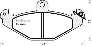 FTE 9005096 - Kit de plaquettes de frein, frein à disque cwaw.fr