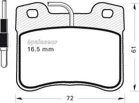 MGA 293 - Kit de plaquettes de frein, frein à disque cwaw.fr