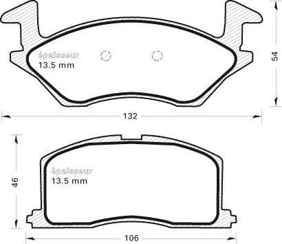 MGA 292 - Kit de plaquettes de frein, frein à disque cwaw.fr