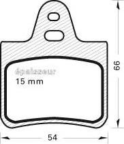 MGA 242 - Kit de plaquettes de frein, frein à disque cwaw.fr