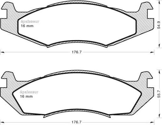 BENDIX DB1392 - Kit de plaquettes de frein, frein à disque cwaw.fr