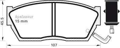 MGA 251 - Kit de plaquettes de frein, frein à disque cwaw.fr