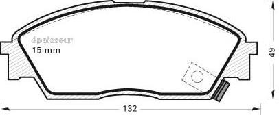 MGA 253 - Kit de plaquettes de frein, frein à disque cwaw.fr