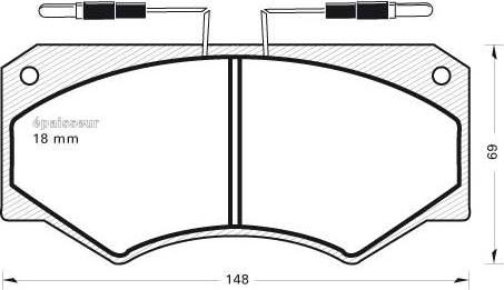 MGA 269 - Kit de plaquettes de frein, frein à disque cwaw.fr