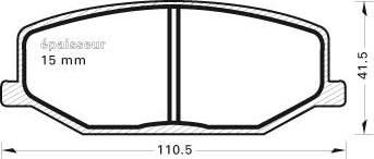 HELLA T0350 - Kit de plaquettes de frein, frein à disque cwaw.fr