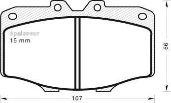 BENDIX 572178 - Kit de plaquettes de frein, frein à disque cwaw.fr