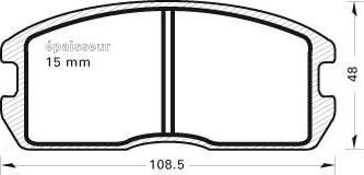 MGA 260 - Kit de plaquettes de frein, frein à disque cwaw.fr