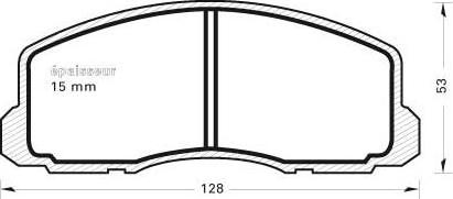 MGA 261 - Kit de plaquettes de frein, frein à disque cwaw.fr