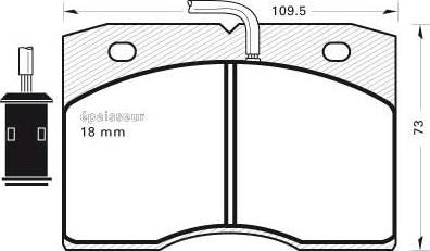 MGA 268 - Kit de plaquettes de frein, frein à disque cwaw.fr