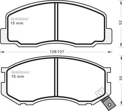 MGA 267 - Kit de plaquettes de frein, frein à disque cwaw.fr