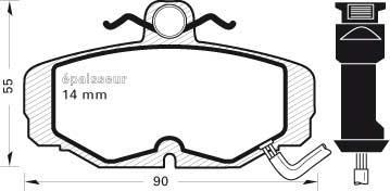 MGA 209 - Kit de plaquettes de frein, frein à disque cwaw.fr